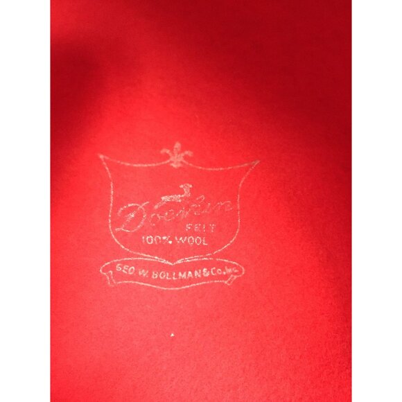 Vtg Women\'s Red Bucket Hat \